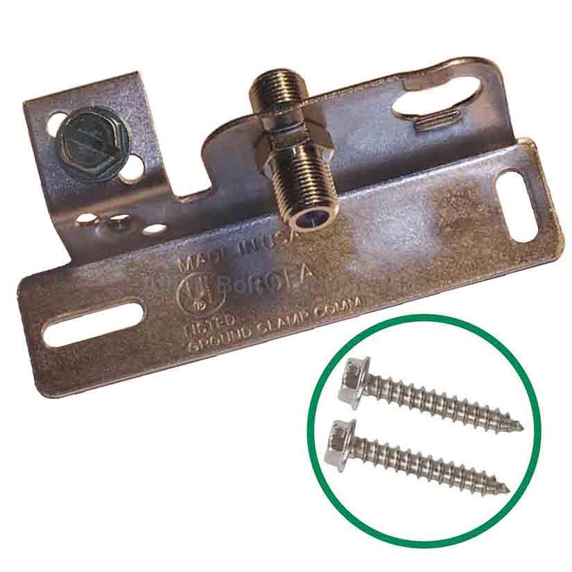 BLOCK; GROUND DUAL GALVANIZED W/ 0 F81 & 1 GROUND SCREW